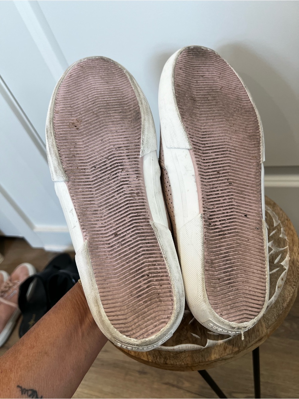 MK Perforated Slip-On Womans Shoes in Blush - Comfortable Casual Style - Picture 7 of 7